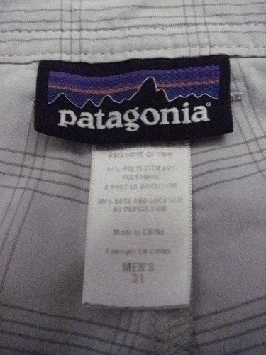 Pantalones Cortos Patagonia Hombre 31 Gris Cuadros Frente Plano Exterior - Imagen 2 de 11