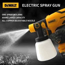 DEWALT Electric Spray Paint Gun 800ML Cordless Paint Sprayer With Out Battery