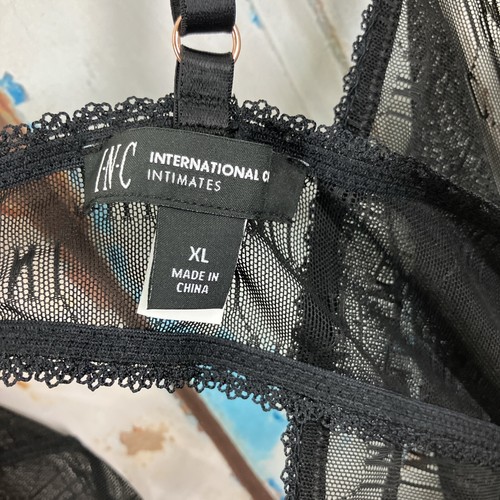 INC International Concepts Intimates Lace Shapewear Womens Size XL Black NWT - Picture 8 of 14