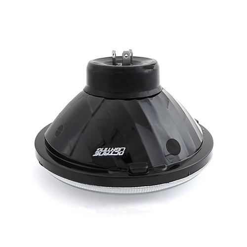 Faros halógenos H4 de 7" H6024 faros de cristal diamante transparente bombillas de 60/55 W - Imagen 5 de 11