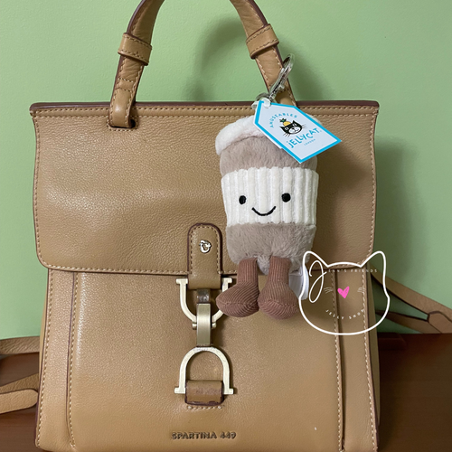 AUTHENTIC Jellycat AMUSEABLE COFFEE TO GO Bag Charm New BNWT Key Ring Keychain - Picture 2 of 9