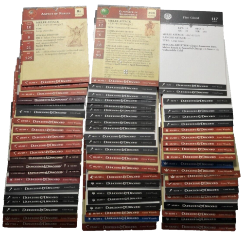 501 D & D Miniatur Karten NUR *SELTEN* & *PROMO* STAT Karten sind auf Bildern aufgeführt - Bild 4 von 18