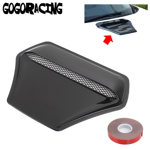 Glossy Black Engine Hood Vent Cover Trim For Honda Civic Hatchback Type R 16-21 - Picture 1 of 9