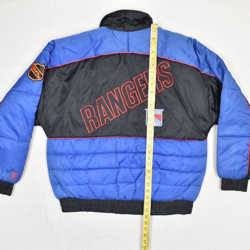 Pro Player NHL Men's Bomber Puffer Jacket Polyester Black Blue Size M Rangers - Picture 5 of 8
