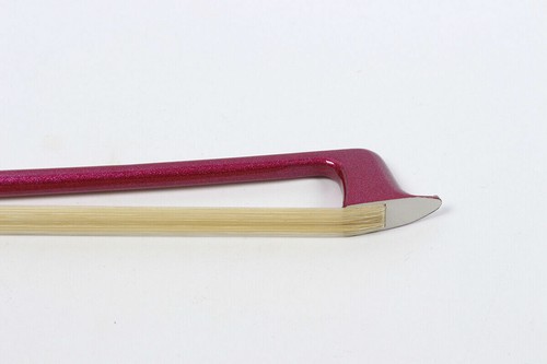 1X 4/4 Violin Bow Carbon Fiber Straight balance AAA Horsetail Ebony Frog#CC5 - Picture 6 of 8