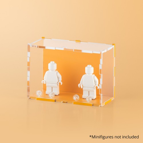 Orange Pastel LEGO Minifigure Display Case - Picture 10 of 15