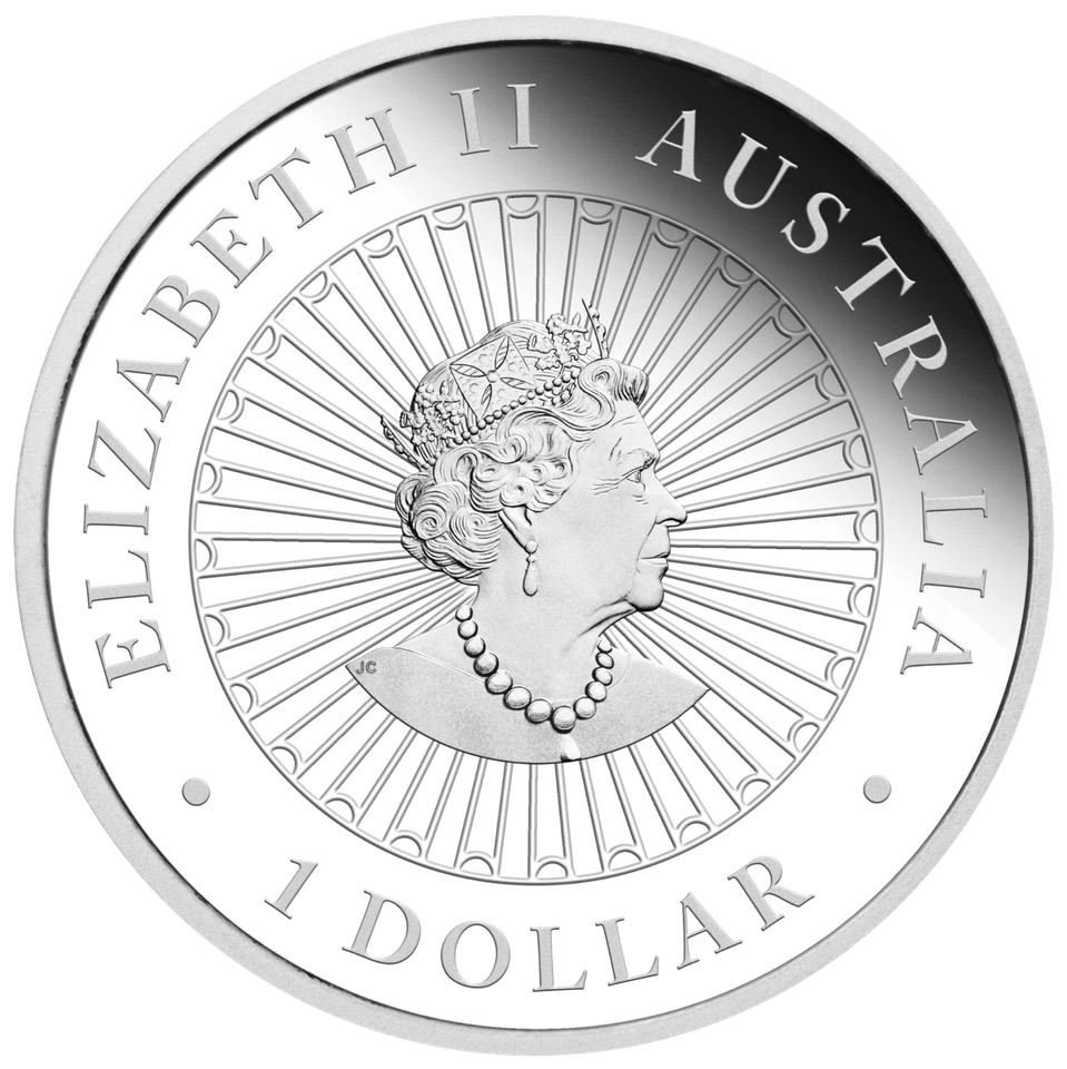 2019 Australia Opal Series Lunar Year of the PIG 1oz Silver Proof $1 Coin - image 2 of 4