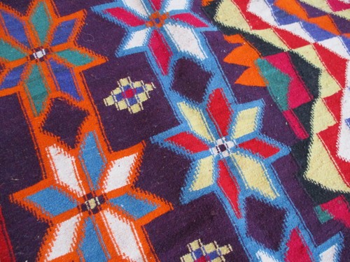 Vintage Moroccan Azilal Old Kilim Rug Geometric Area Rug Wool Handmade Berber - Picture 9 of 24