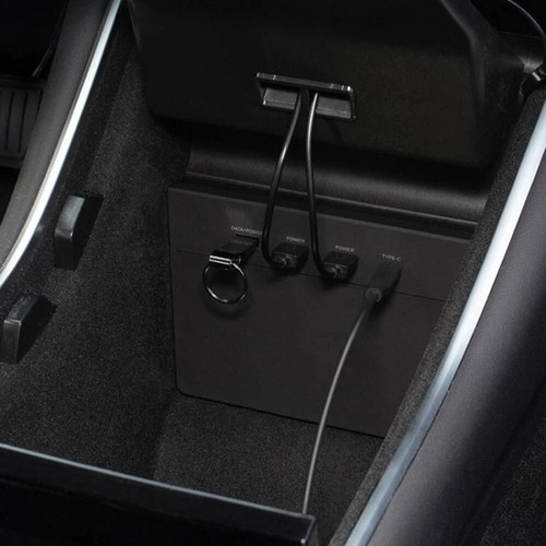 USB Hub 5 Ports,SSD Disk Sticks Storage Center Console Kit Fit for Tesla Model 3 - Picture 4 of 7