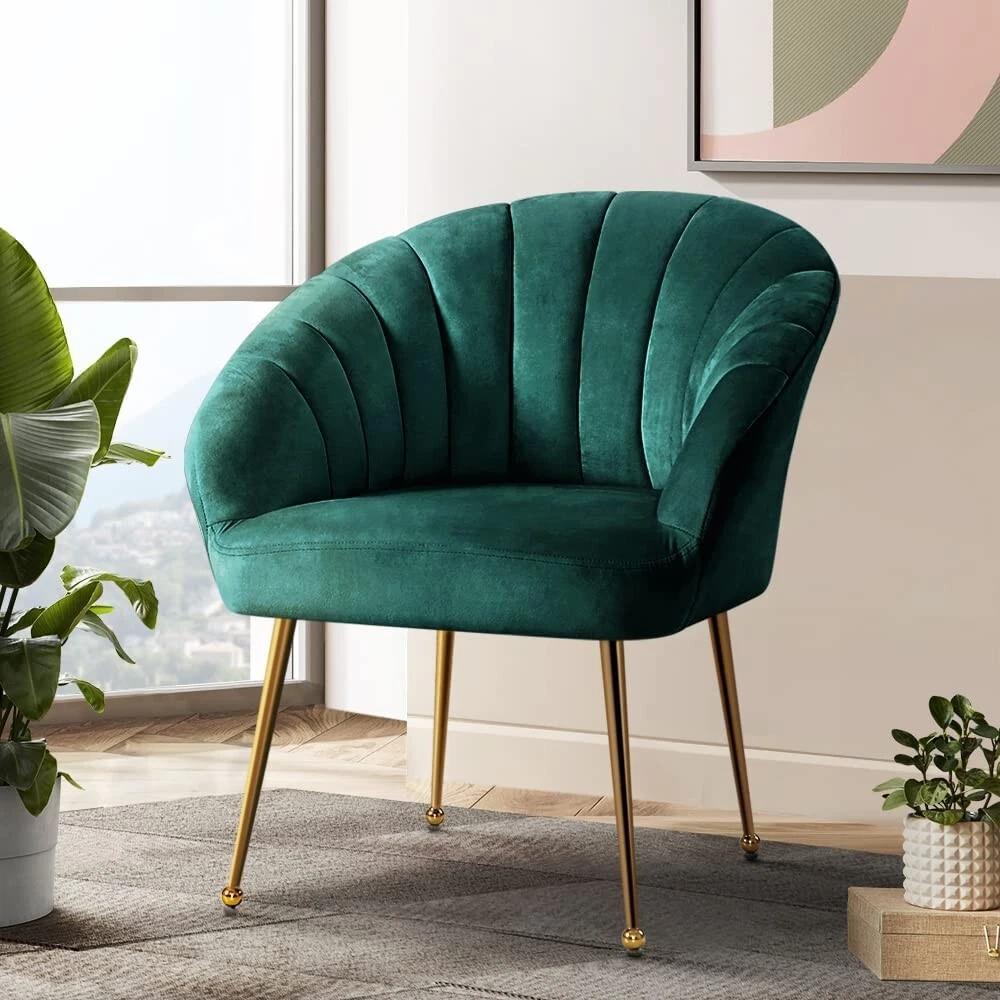 Artiss Armchair Velvet Single Sofa Couch Chair Green eBay