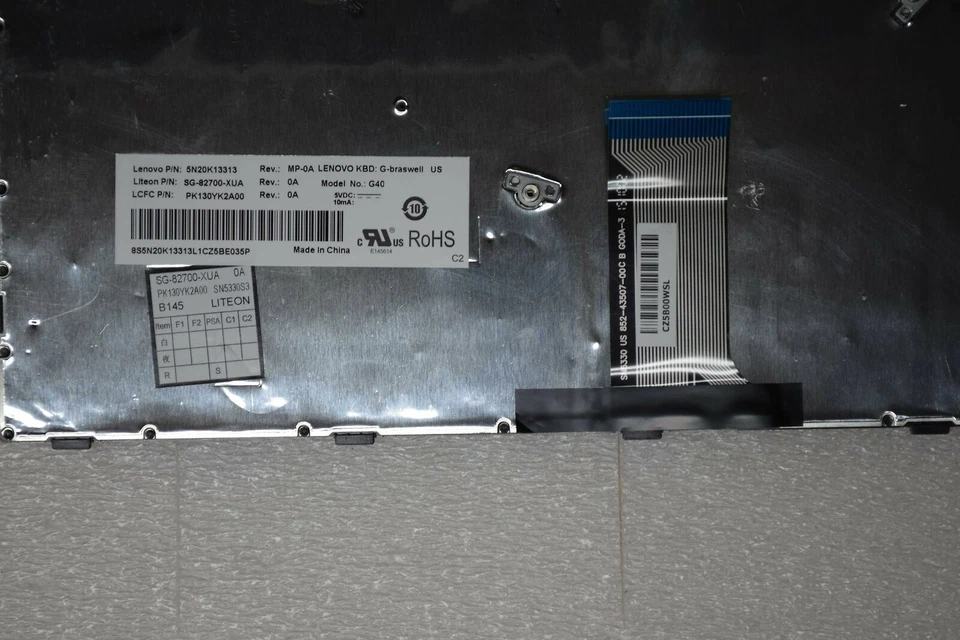 Lenovo 300-14ISK Silver Keyboard 5N20K13261 5N20K13237 5N20K13313 - Image 3 of 3