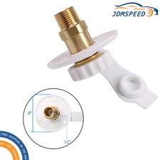 1/2" Thread RV City Water Fill Inlet Flange With Check Valve For Trailer Marine