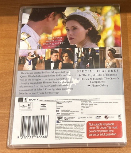 The Crown : Season 2 (2017 : 4 Disc DVD Set) Very Good Condition Region 4 - Picture 4 of 4