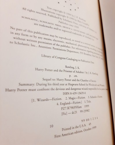 Harry Potter and the Prisoner of Azkaban 1st American Edition print 1999 (45) - Picture 6 of 6