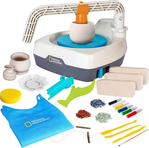 NATIONAL GEOGRAPHIC Pottery Wheel for Kids – Complete Pottery Kit for Beginners - Picture 2 of 2