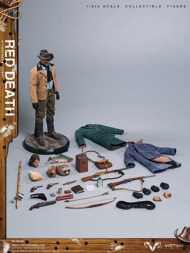 1/6 Scale Toy Red Death - Sawed Off Double Barrel Shotgun w/Belt & Shells - Picture 6 of 6