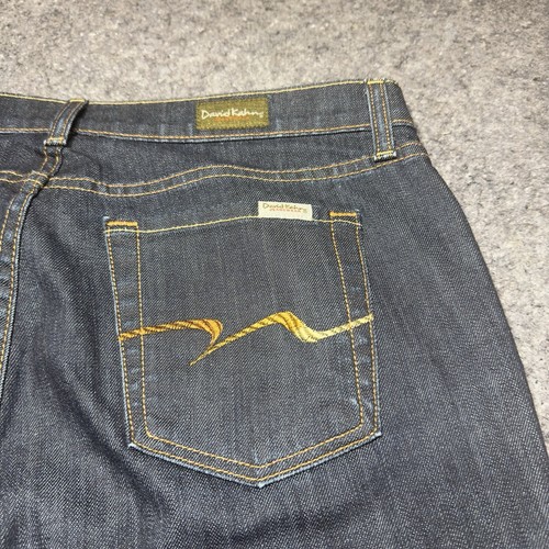 David Khan Jeanswear Women's Size 12 Flare Blue Denim Stretch Jeans - Picture 13 of 16