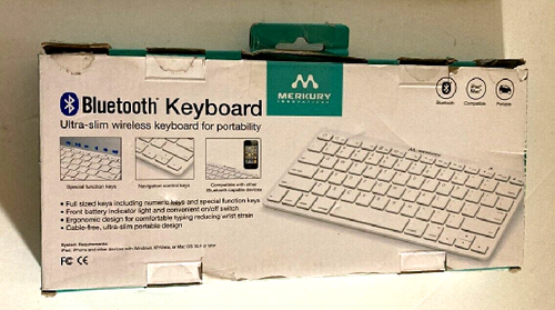 Bluetooth Tastatur Ultra-Slim Wireless Model M-BTWKT Neu Open Box - Bild 2 von 3