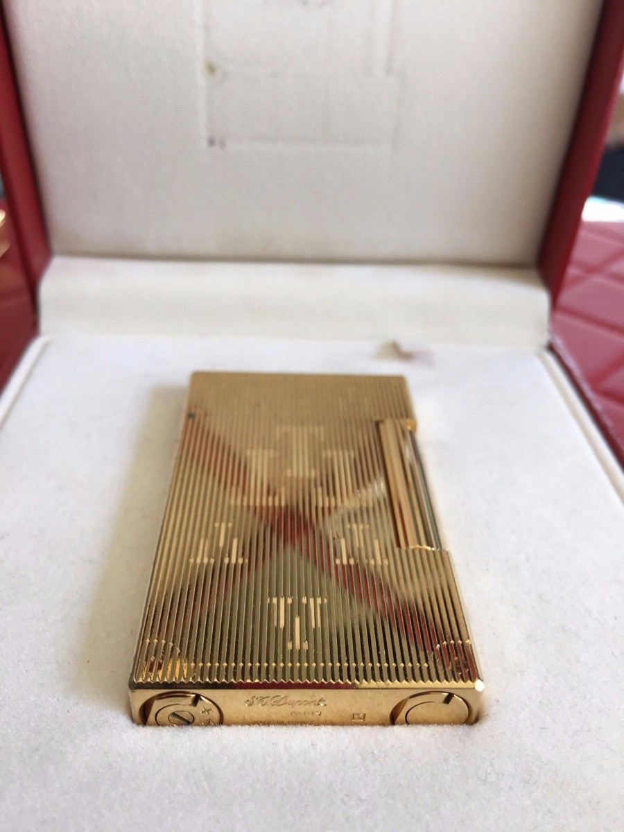 け*ん様 TRINIDAD コット2  ST DUPONT TRINIDAD LINGE LINE 2 LIMITED EDITION GOLD LIGHTER