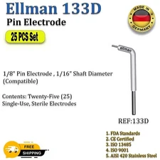 Ellman 133D Pin Electrode -Twenty-Five (25) Single-Use Dispos