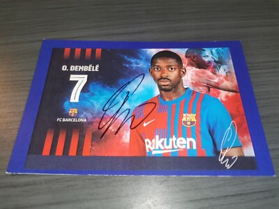 Topps Match Ball Auto デンベレ DEMBELE 直筆サイン Ousmane Dembele hand signed FC Barcelona autograph card | eBay