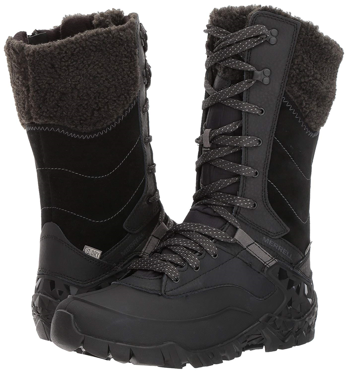 Merrell Women Women Women Aurora Tall Ice+ Waterproof High Rise Hiking shoes, Black Black, 72183e Merrell Women Women Women Aurora Tall Ice+ Waterproof High Rise Hiking shoes, Black Black, 72183e