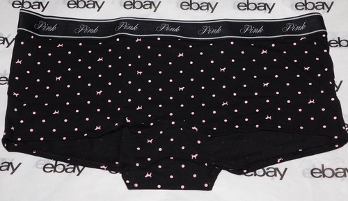 NEW Victoria's Secret Pink Everywhere Push-Up Bra PolkaDot 38C & Boyshort Set XL - Picture 3 of 3