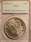 1904 O MORGAN SILVER DOLLAR PCGS MS63 RATTLER**NICE COIN** FREE SHIPPING** 9147