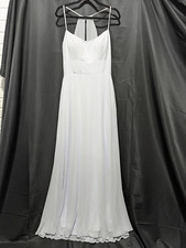 Morilee Women's Pale Blue Solid Sleeveless Brides Maid Maxi Dress Size 10 NWT