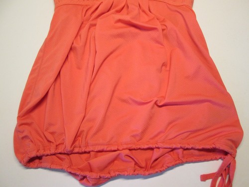 Zella Womens Size S Tank Top Coral Wireless Lined Crossback Logo Print Active - Picture 3 of 7