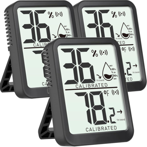 3 Pack Room Thermometer Indoor Hygrometer for Home, Digital Sensor Mini Humidity - Picture 10 of 12