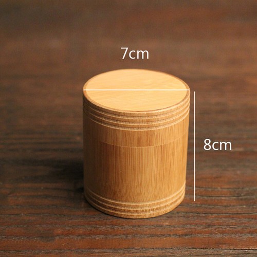 Handmade With Lid Holder Round Jar Tea Canister Storage Box Container-Organizer - Picture 16 of 16