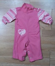 Vintage Health-Tex infant 9 months pink one piece rumper 1970's Made in USA