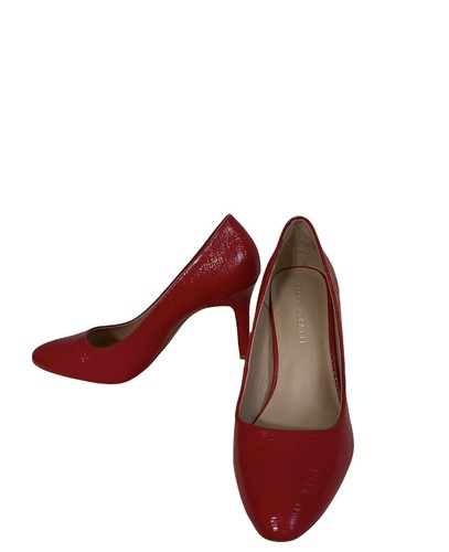 \u0026 Katie Red Slip On Pumps Heels Shoes 