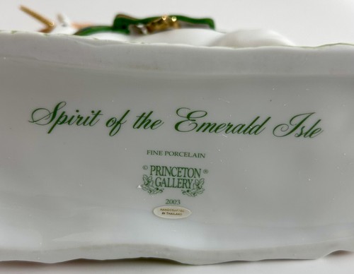 Princeton Galleries Spirit Of The Emerald Isle Porcelain Unicorn Figurine - Picture 10 of 12