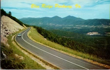 Postcard Blue Ridge Parkway Virginia Chrome Postmarked 196?