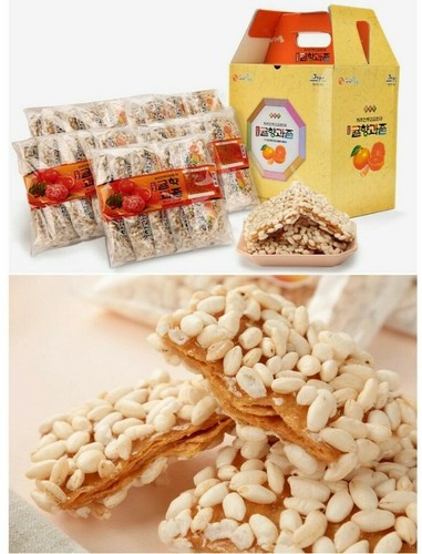 Jeju Mandarin Cookie 1 box Snack Tangerine Sweet Korea Hangwa Sinhyo Delicious - Picture 7 of 9