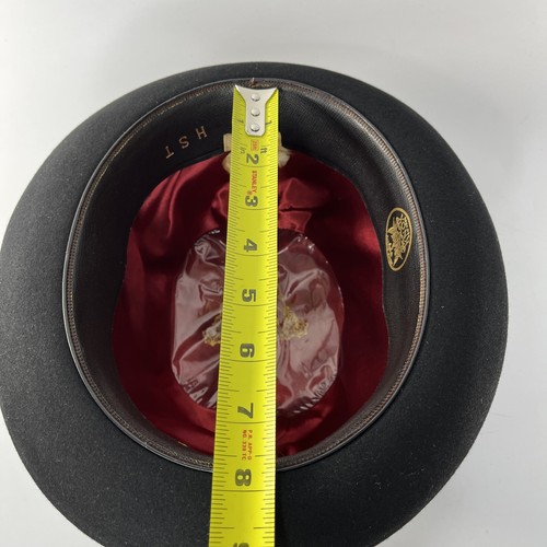 Vintage KNOX Premier Fedora Felt Hat Fifth Avenue New York Classy Mens - Afbeelding 8 van 9