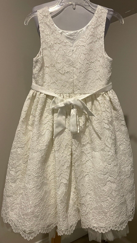 AMERICAN PRINCESS Flower Girl Girls Long White Dress - Sz 12 - Picture 6 of 8