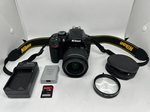 Nikon D3400 24.2MP Digital SLR DSLR Camera w/ AF-P DX 18-55mm 3.5-5.6G VR Lens
