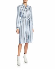 NWT Tory Burch  Striped  Tie waist Dress Size 2