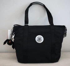 Kipling KIA3H3-3IV Women's Large Black Adara Crossbody Tote Bag $139