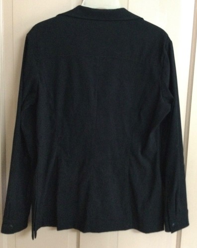 ultra suede black jacket/blazer sz m, by EXPRESS brand - Picture 3 of 6