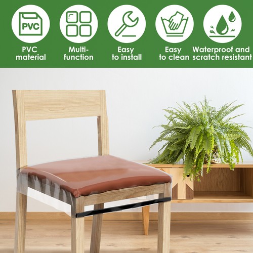 Chair Covers Protectors Scratch Resistant Chair Seat Protectors for Dining Room⚘ - Picture 5 of 9