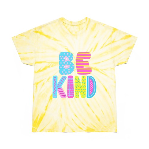 Tie-Dye Tee - Be Kind Bright & Cheerful Summer T-Shirt - Picture 2 of 9