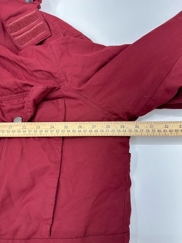 Boulder Creek Mens Jacket Size 2XL Tall Burgandy Fleece Lined Zip Up Parka - Picture 9 of 12