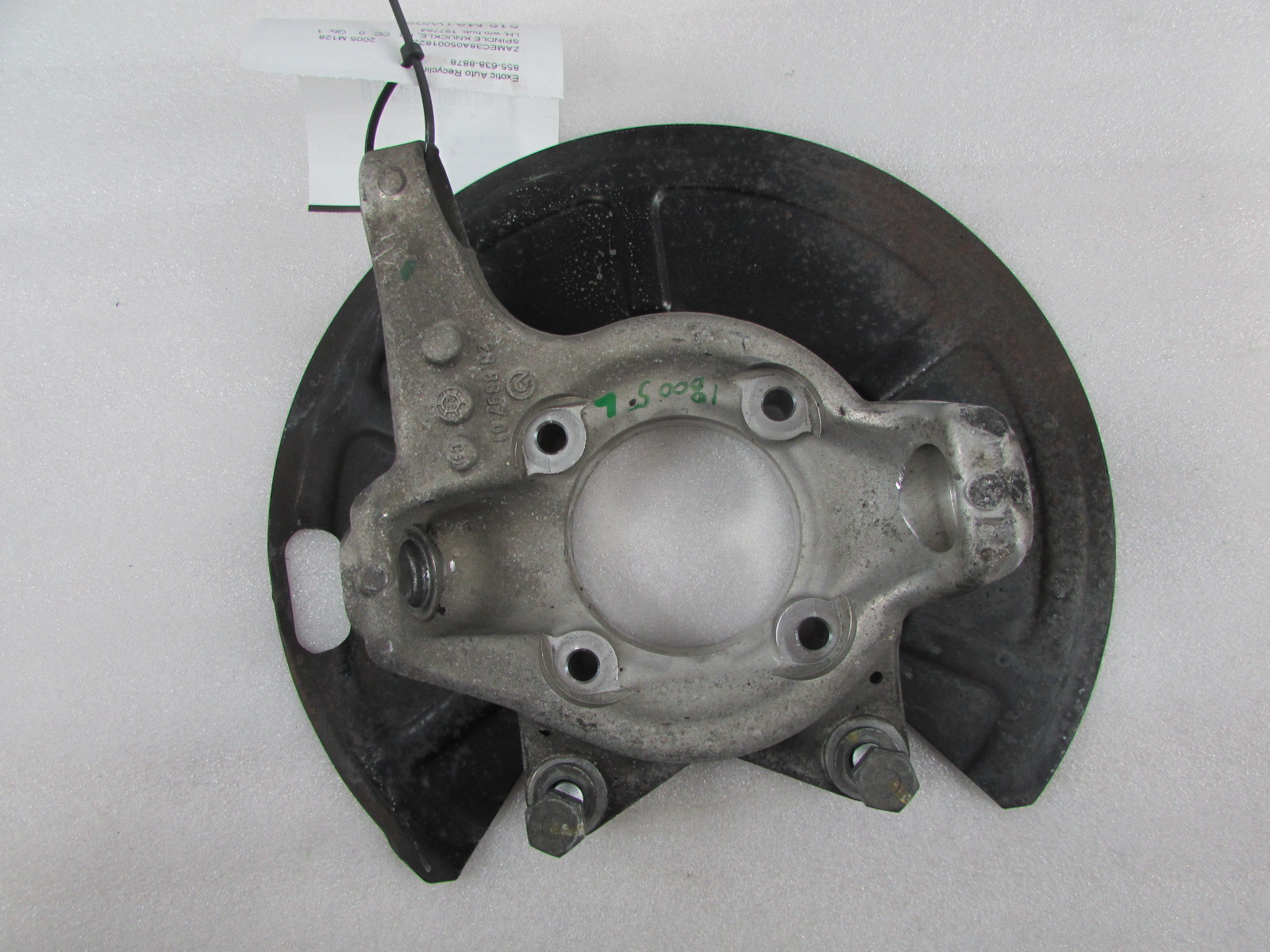 Maserati M128, LH, Left Front Knuckle / Spindle w/o Hub, Used, P/N 197764