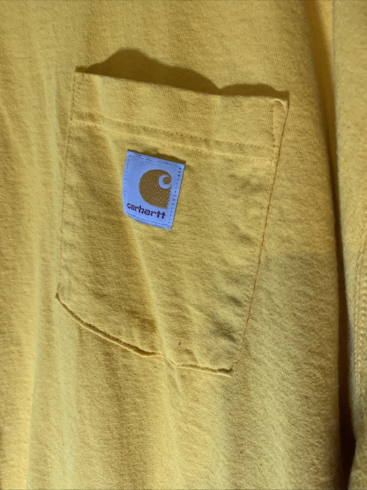 ALTRA Carhartt Camicia Uomo Grande Giallo Vestibilità Larga Tasca Pesante Abbigliamento da Lavoro 3XL
