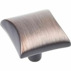  Elements 525DBAC Glendale 1-1/8 Inch Square Cabinet Knobs Bronze  *OVER 50% OFF