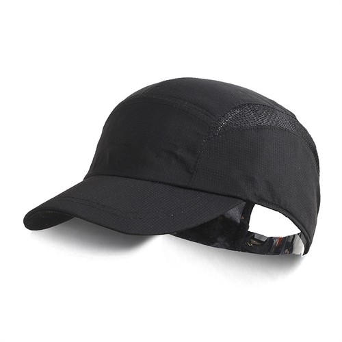 Mens Summer Quick-drying Baseball Cap Mesh Short Brim Trucker Breathable Travel - Foto 9 di 18